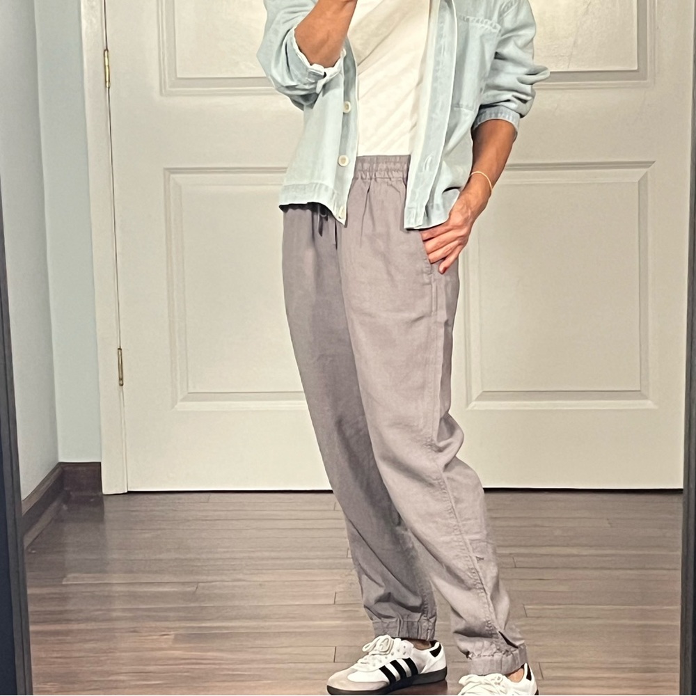 J.Crew Point Sur linen blend jogger pants size 0